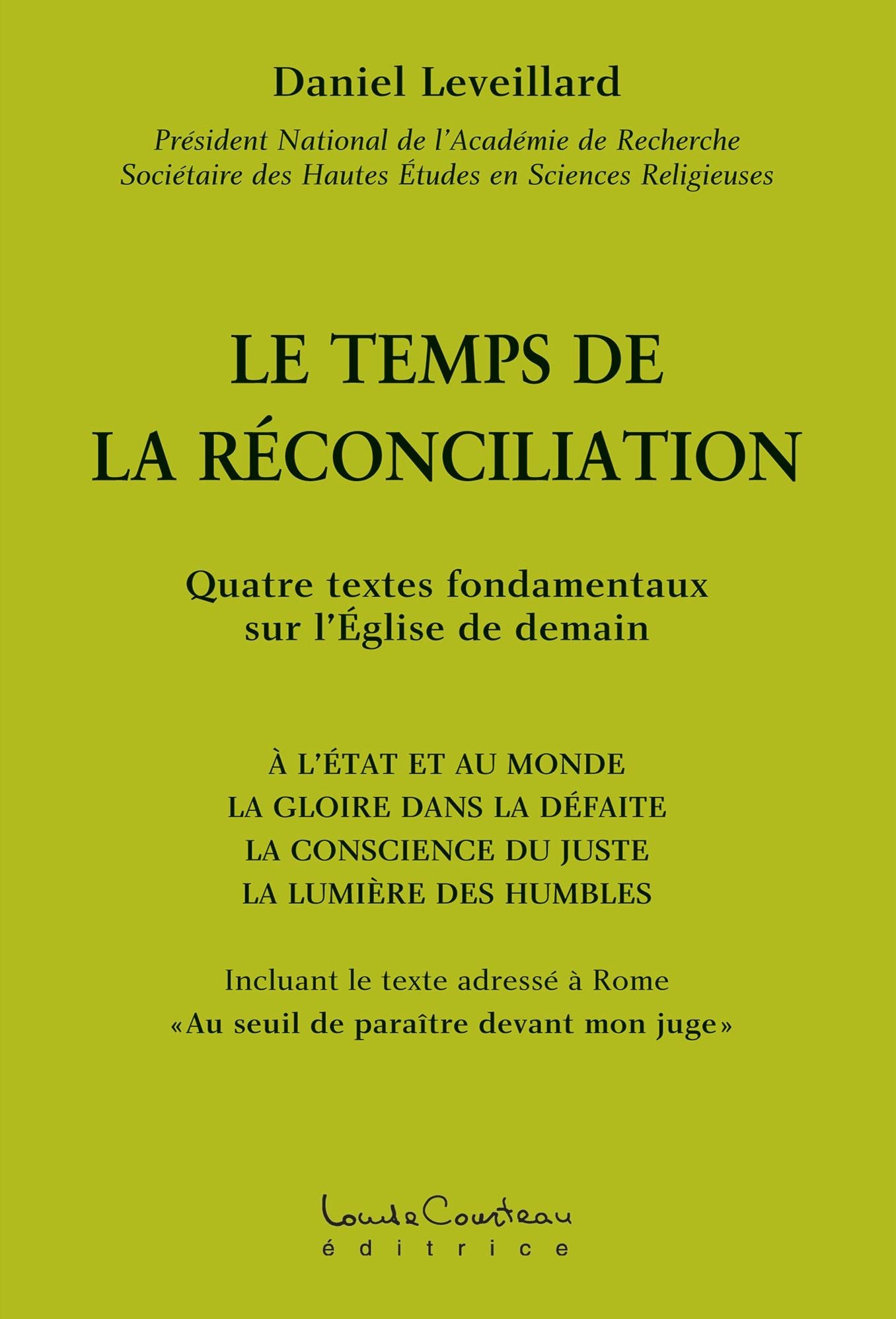 Le temps de la reconciliation