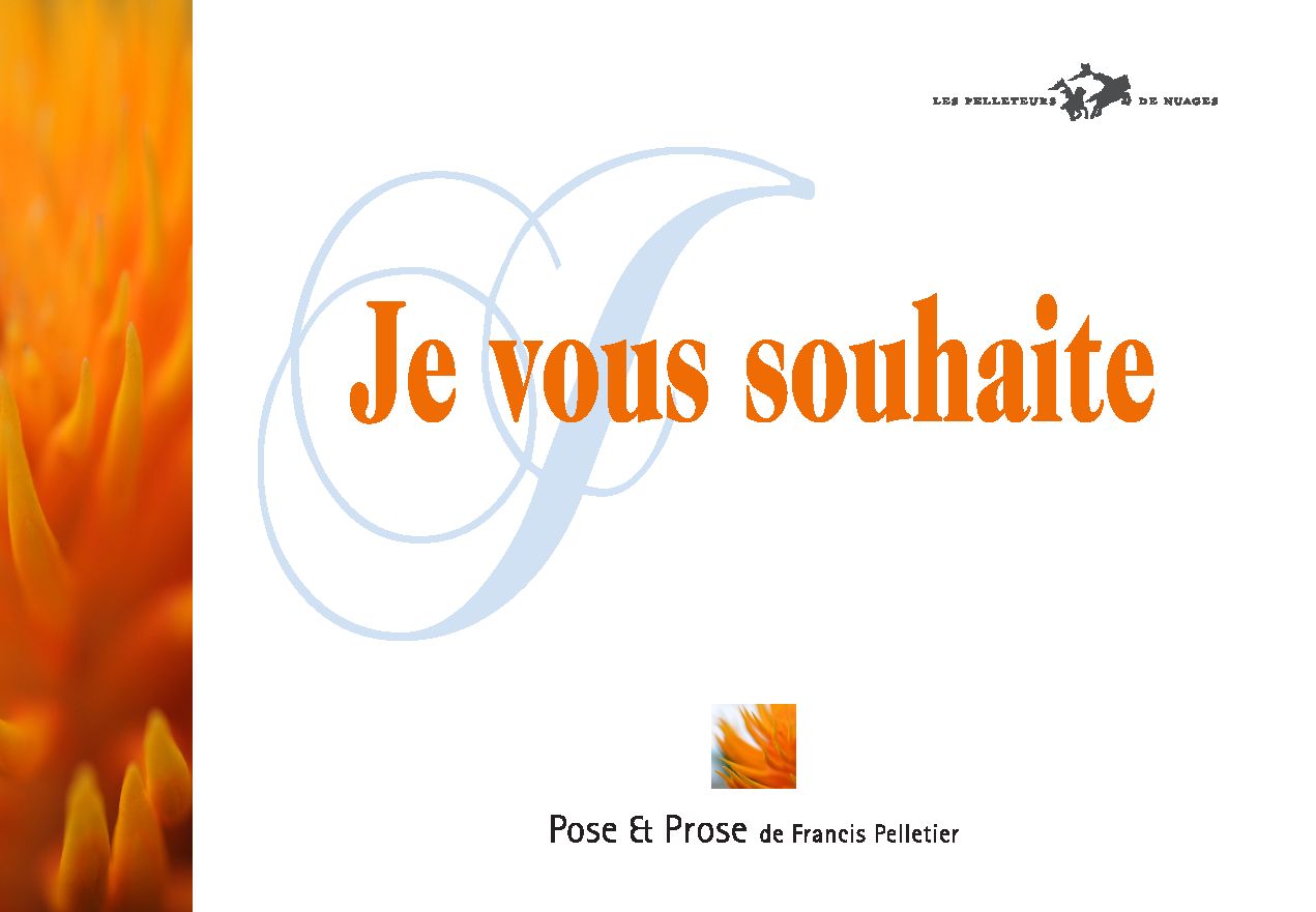 Je vous souhaite...