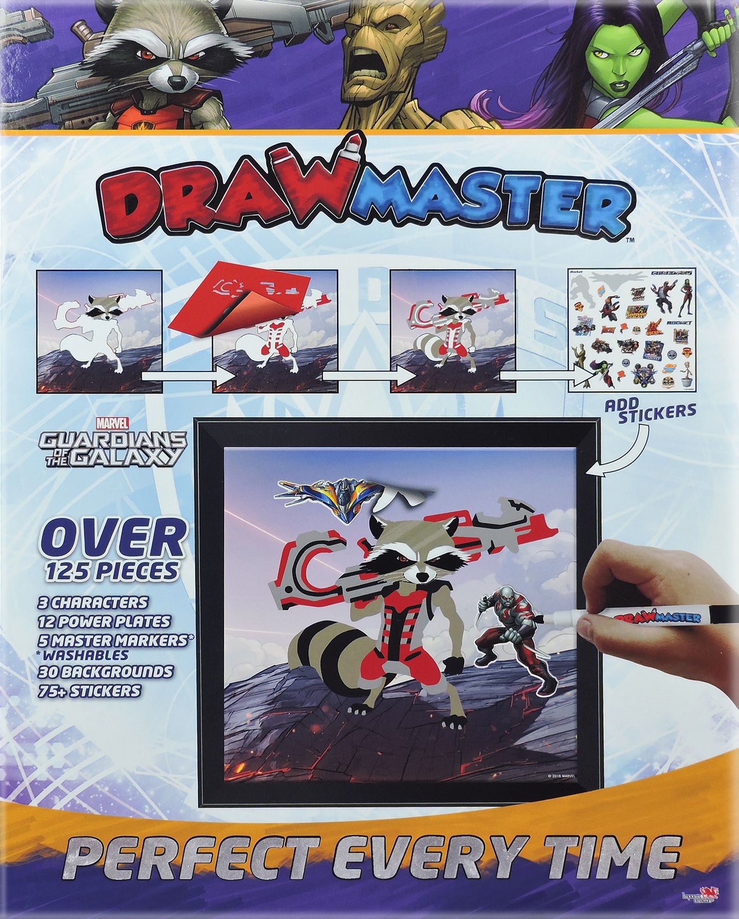 Drawmaster Marvel Guardians of the Galaxy: Rocket, Groot and Gamora (Deluxe Set)