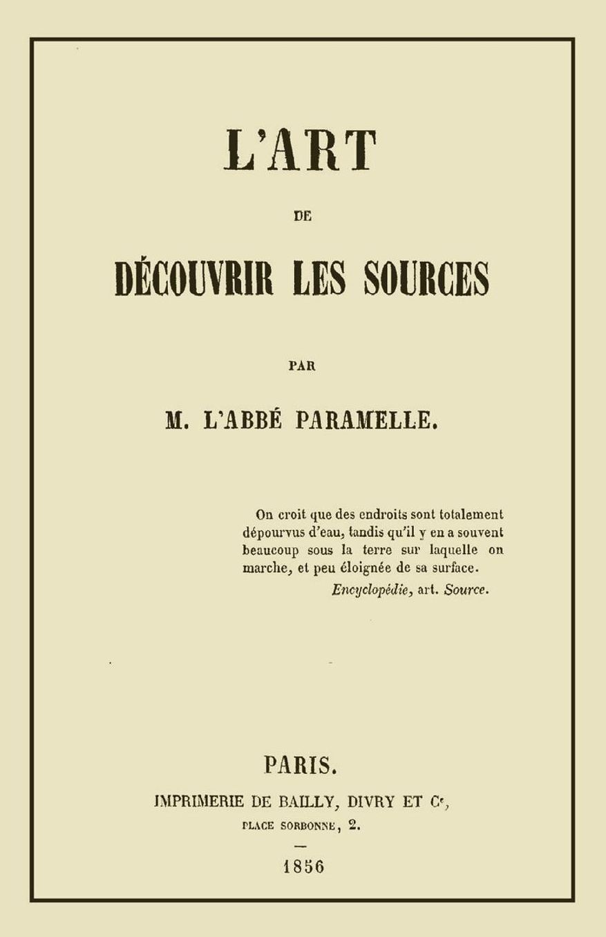 L'Art de Decouvrir les Sources: La Geognosie
