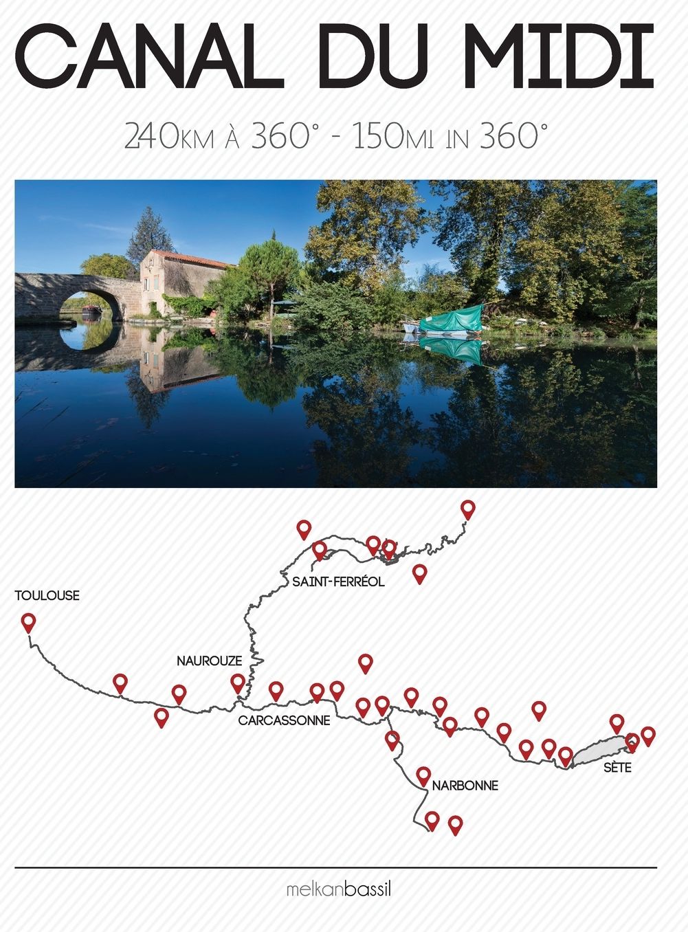 Canal Du MIDI - 150 Miles in 360
