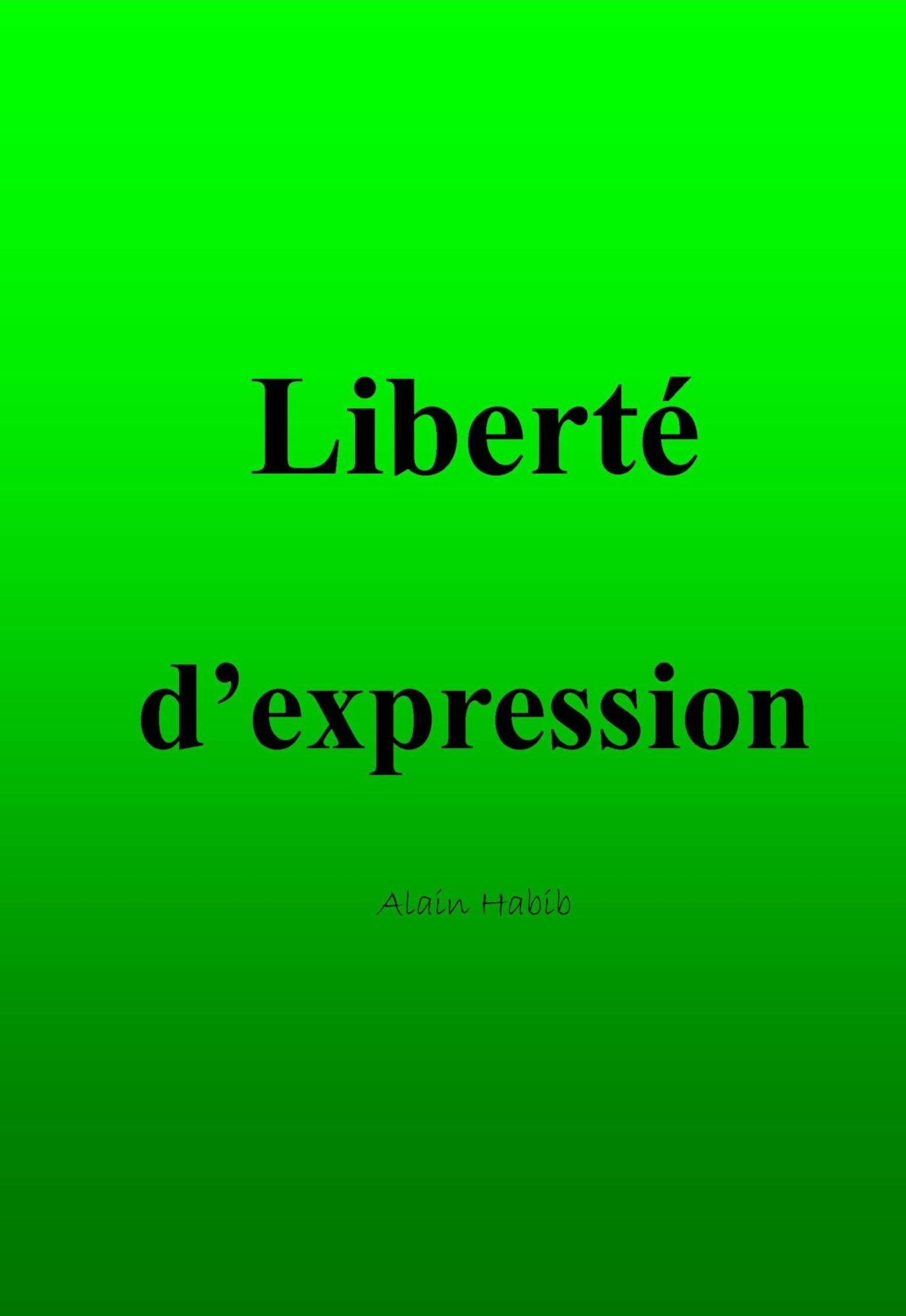 LIBERTÉ D'EXPRESSION