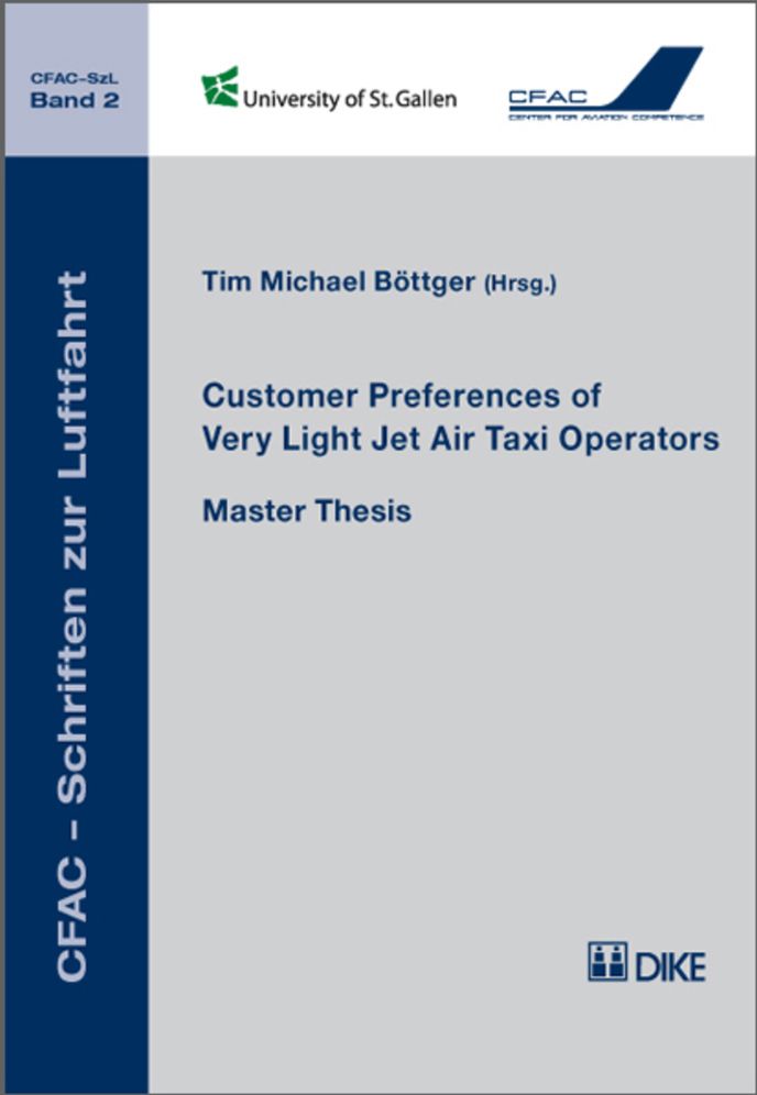Customer Preferences of Very Light Jet Air Taxi Operators