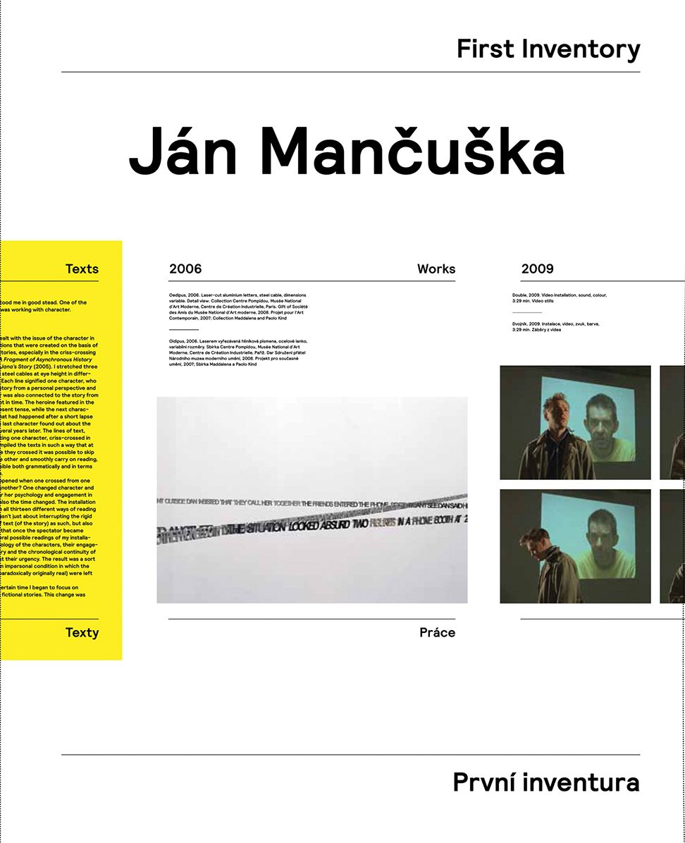 Jan Mancu ka: First Inventory