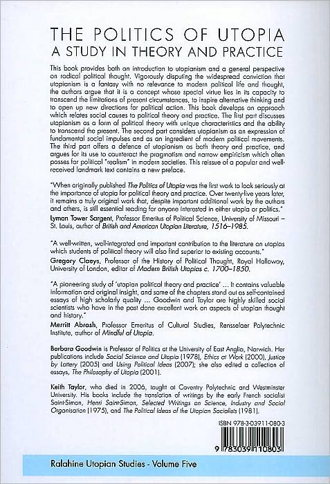 Politics of Utopia: A Study in Theory and Practice