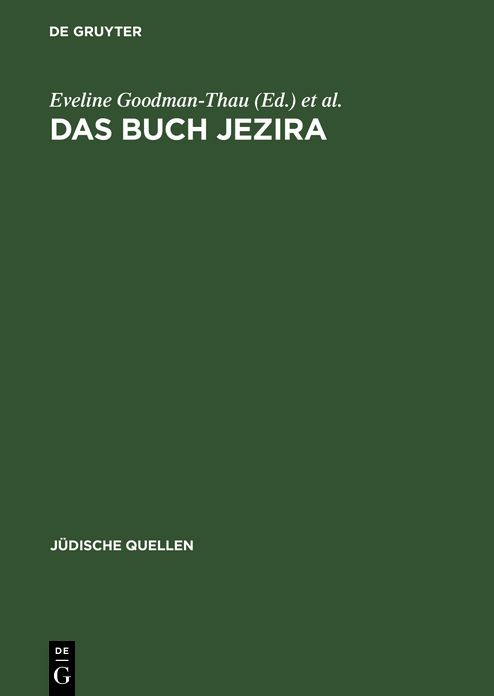 Das Buch Jezira: in der Ubers. von Johann Friedrich von Meyer