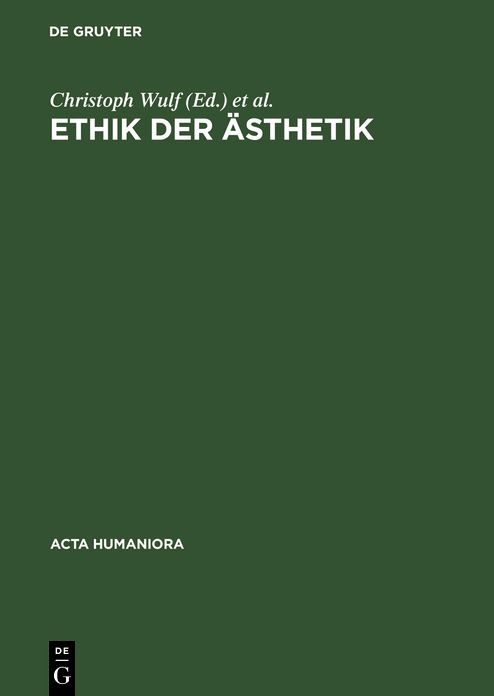 Ethik der Asthetik
