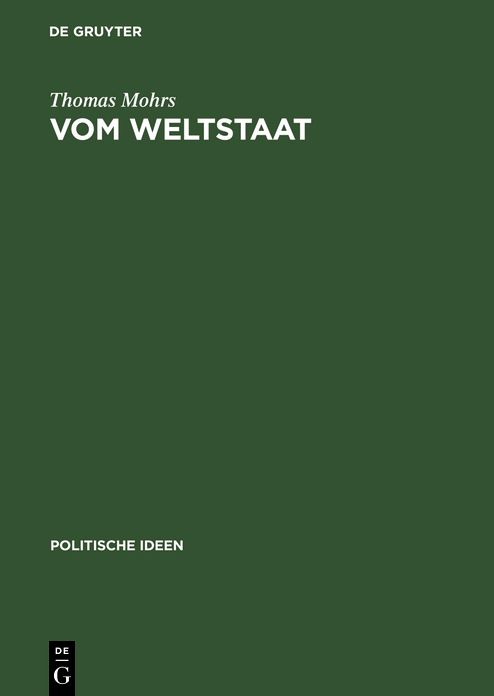 Vom Weltstaat: Hobbes' Sozialphilosophie - Soziobiologie - Realpolitik