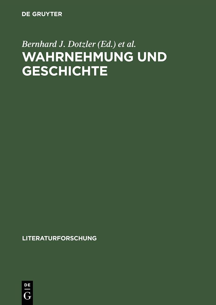 Wahrnehmung und Geschichte: Markierungen zur Aisthesis materialis