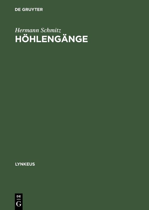 Hohlengange: Uber die gegenwartige Aufgabe der Philosophie