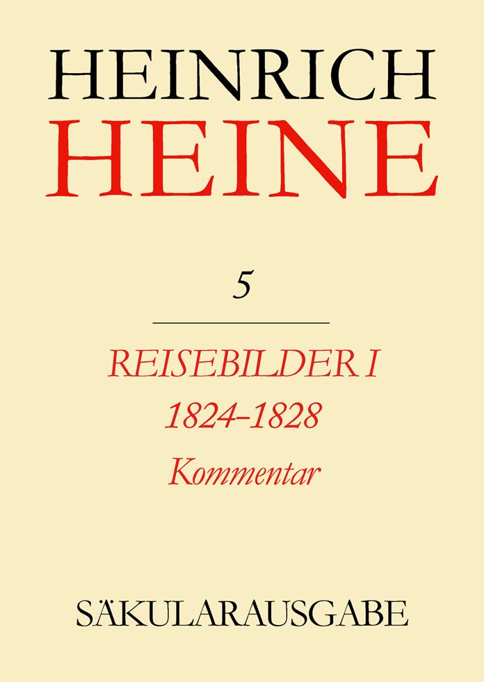 Reisebilder I. 1824-1828. Kommentar