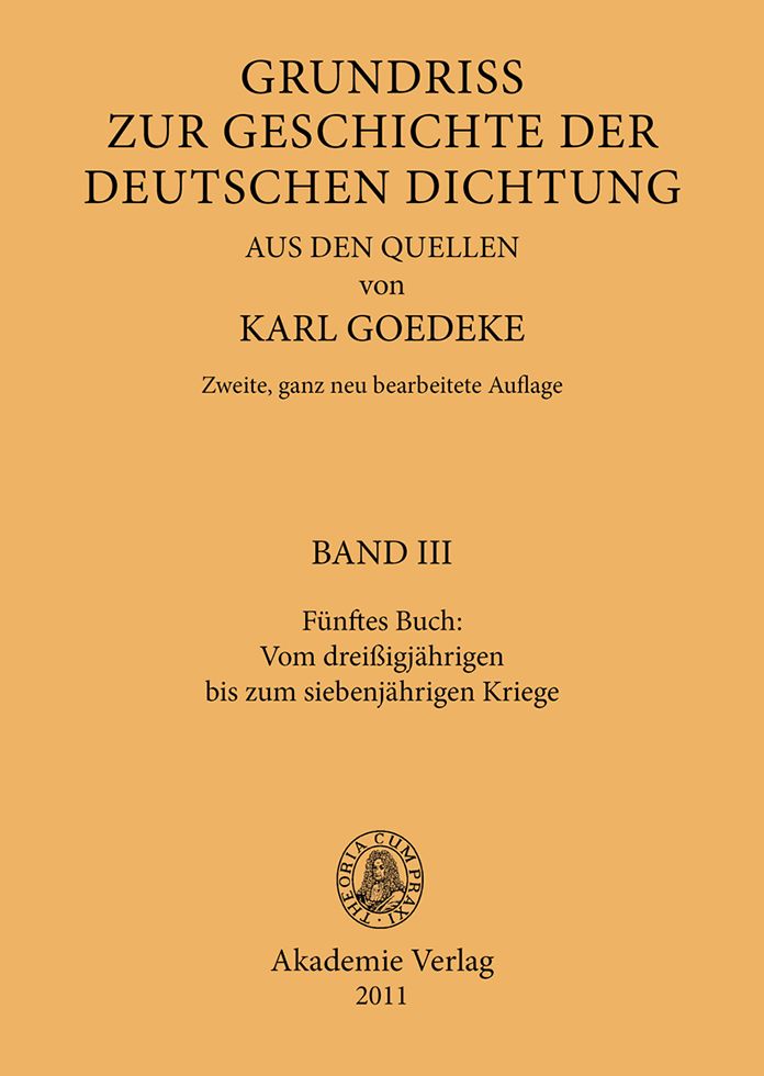 Funftes Buch: Vom dreissigjahrigen bis zum siebenjahrigen Kriege