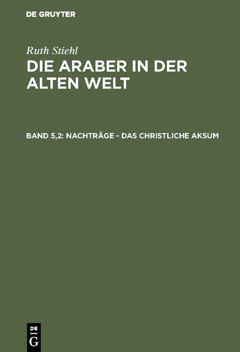 Nachträge - das christliche Aksum