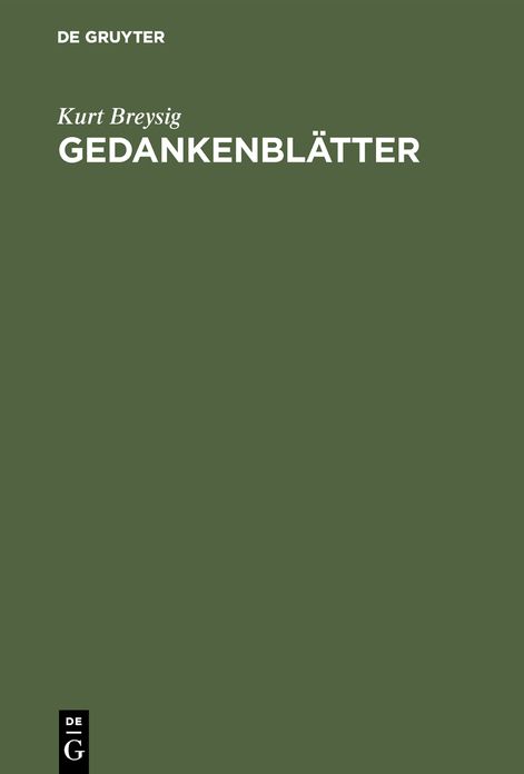 GedankenblÃ¤tter
