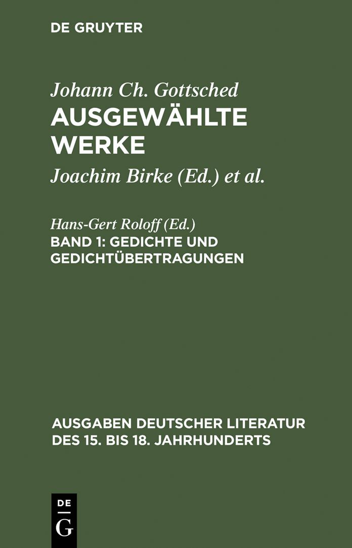 Gedichte und Gedichtubertragungen