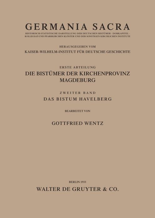 Das Bistum Havelberg