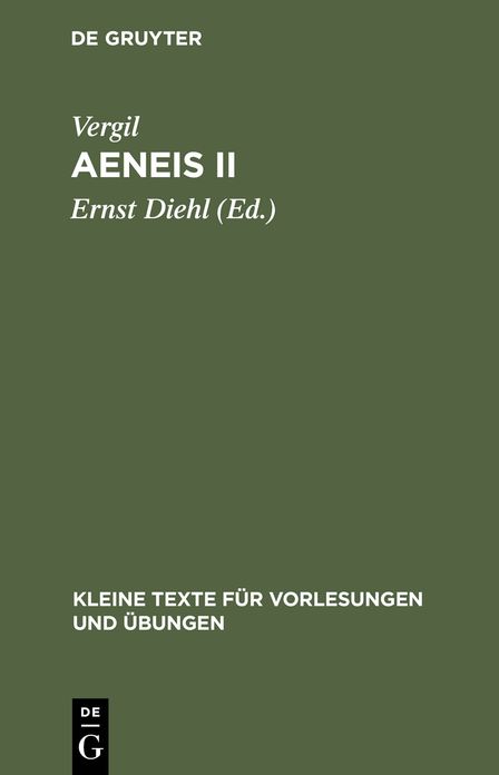 Aeneis II: Mit dem Kommentar des Servius