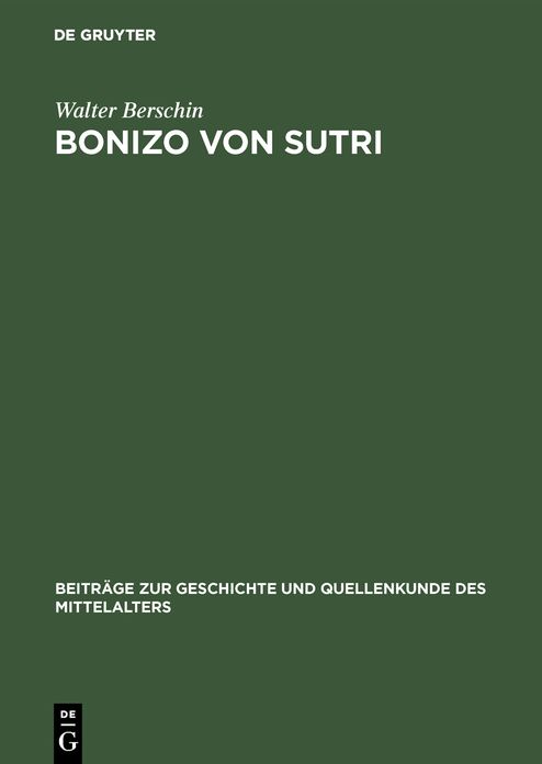 Bonizo von Sutri: Leben and Werk