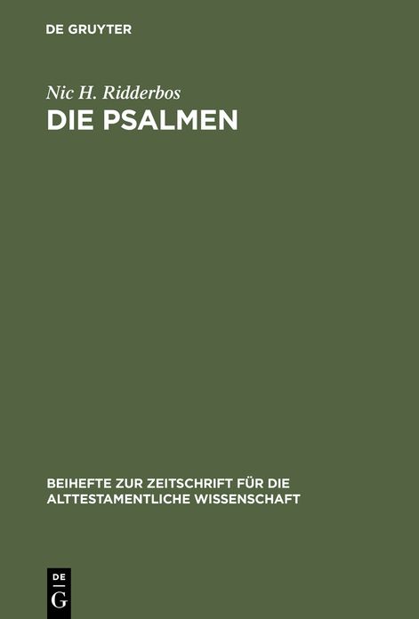 Die Psalmen: Stilistische Verfahren und Aufbau. Mit besonderer Berucksichtigung von Ps. 1-41