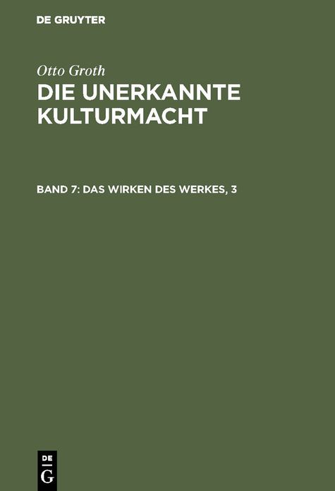 Das Wirken des Werkes, 3: Das Werk im Ganzen der Kulturgesellschaft