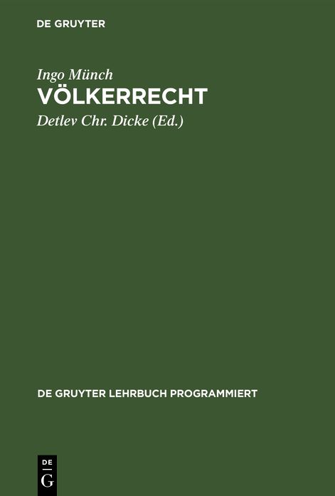 Voelkerrecht in Programmierter Form mit Vertiefungshinweisen