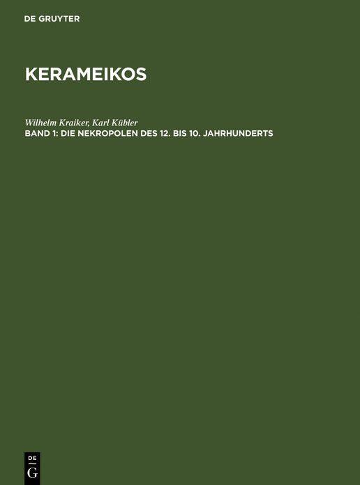 Die Nekropolen des 12. bis 10. Jahrhunderts