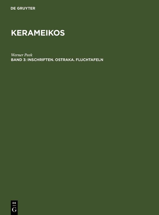 Inschriften. Ostraka. Fluchtafeln