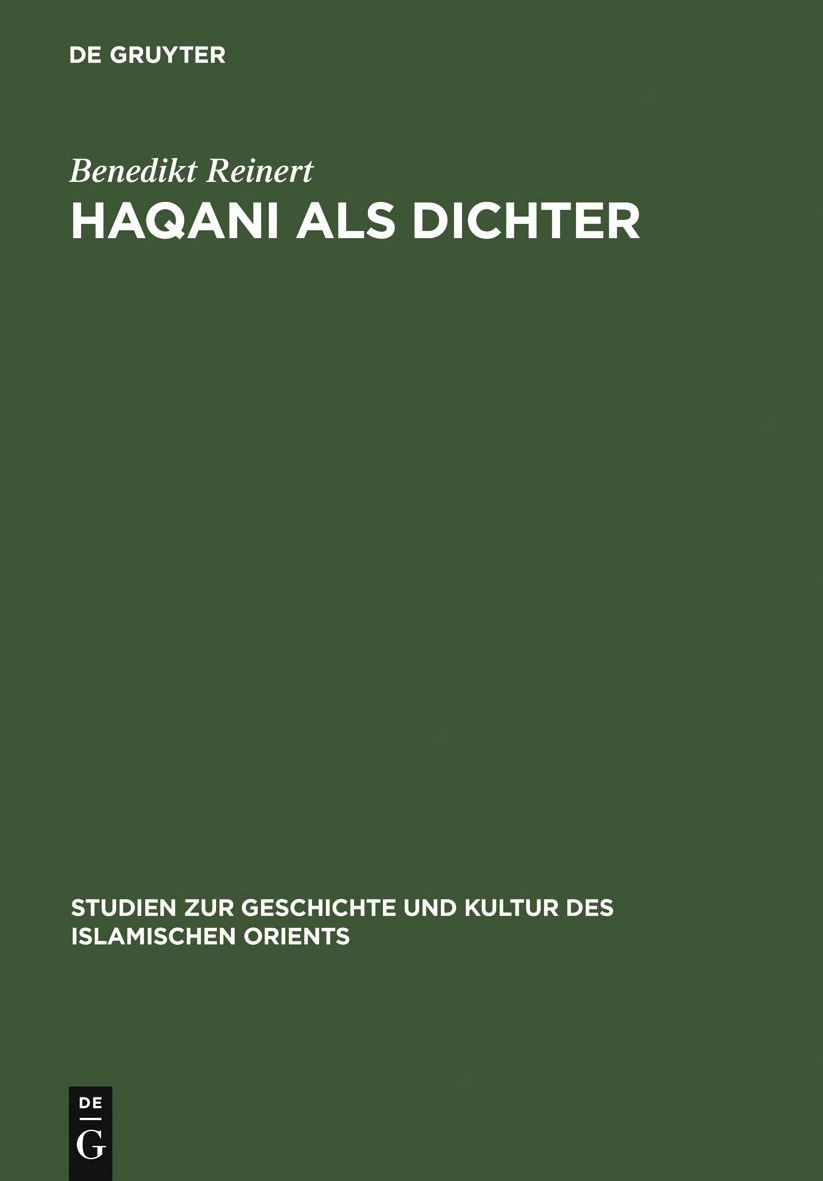 Haqani als Dichter: Poetische Logik und Phantasie
