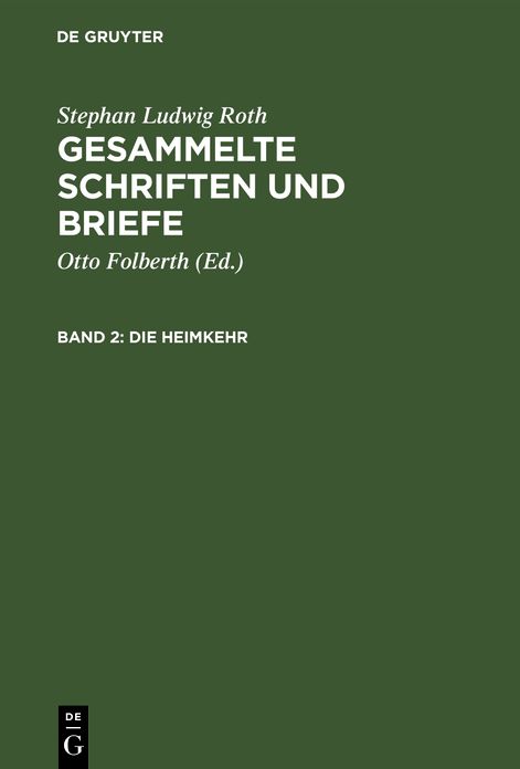 Die Heimkehr: Das Jahr 1820
