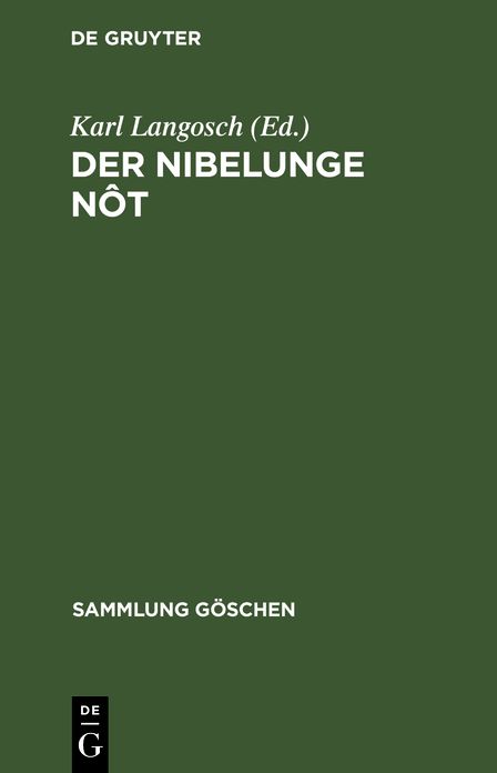 Nibelunge Not in Auswahl: Mit Kurzem Woerterbuch
