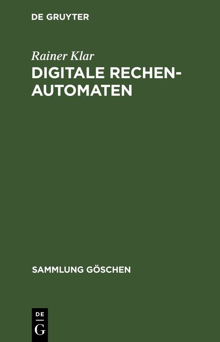 Sg1241a klar:digitale rechenautomaten Ae 1a: Digitale rechenautomaten Ae 1a