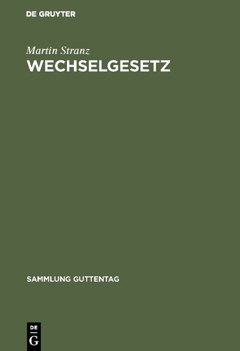Wechselgesetz: Kommentar