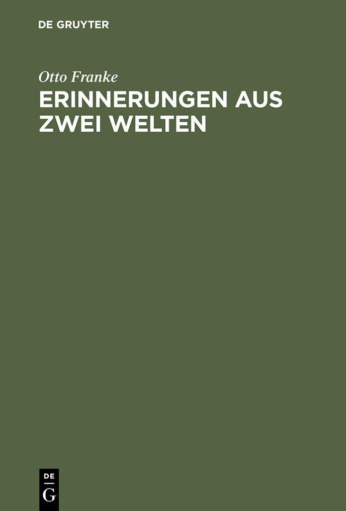 Erinnerungen aus zwei Welten: Randglossen zur eigenen Lebensgeschichte