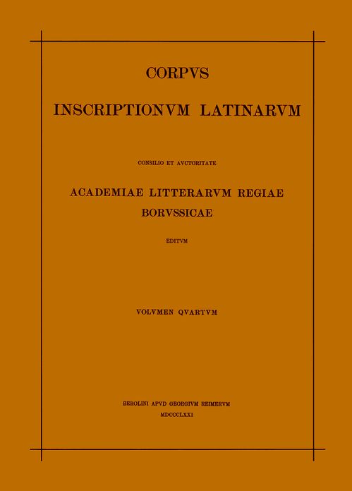 Inscriptiones parietariae Pompeianae Herculanenses Stabianae