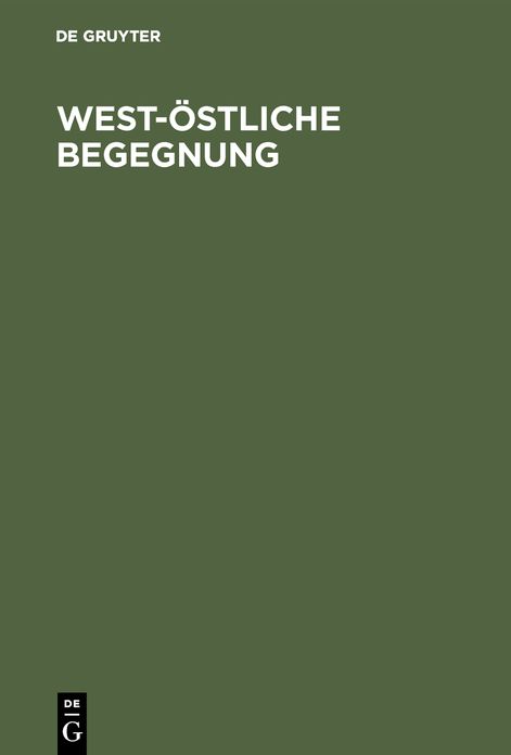 West-Ostliche Begegnung,Japans Kultur Und Tradition