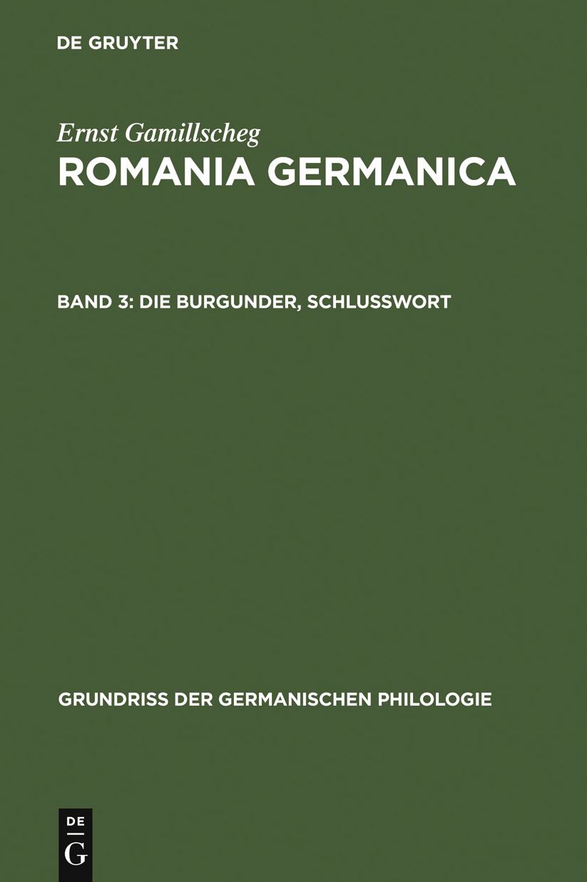 Die Burgunder, Schlusswort