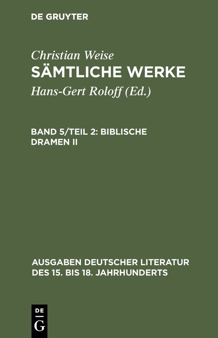 Biblische Dramen II.