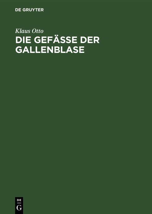 Die Gefe der Gallenblase: Morphologie und Klinik