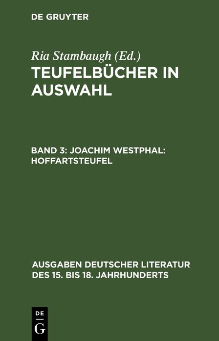 Teufelbuecher in Auswahl: Hoffartsteufel