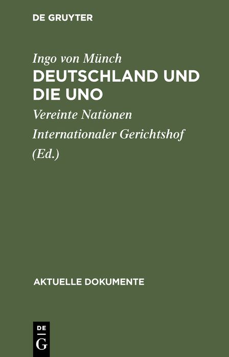 Deutschland und die uno Ado