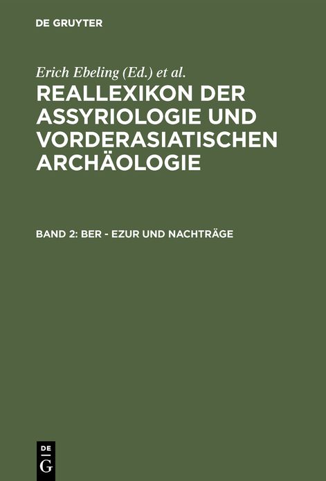 Ber - Ezur und Nachtrage