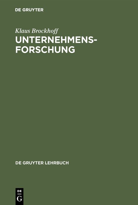 Unternehmensforschung: Eine Einführung