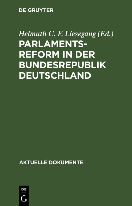Parlamentsreform i d bundes-republik Ado