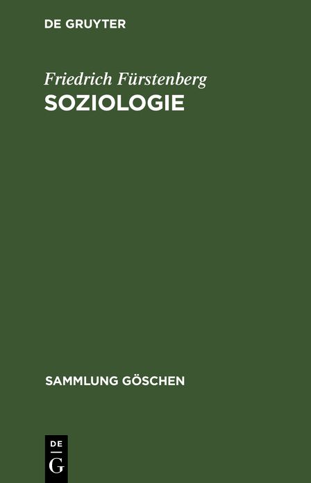 Soziologie: Hauptfragen und Grundbegriffe