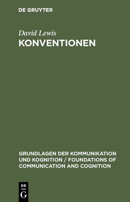 Konventionen: Eine Sprachphilosophische Abhandlung
