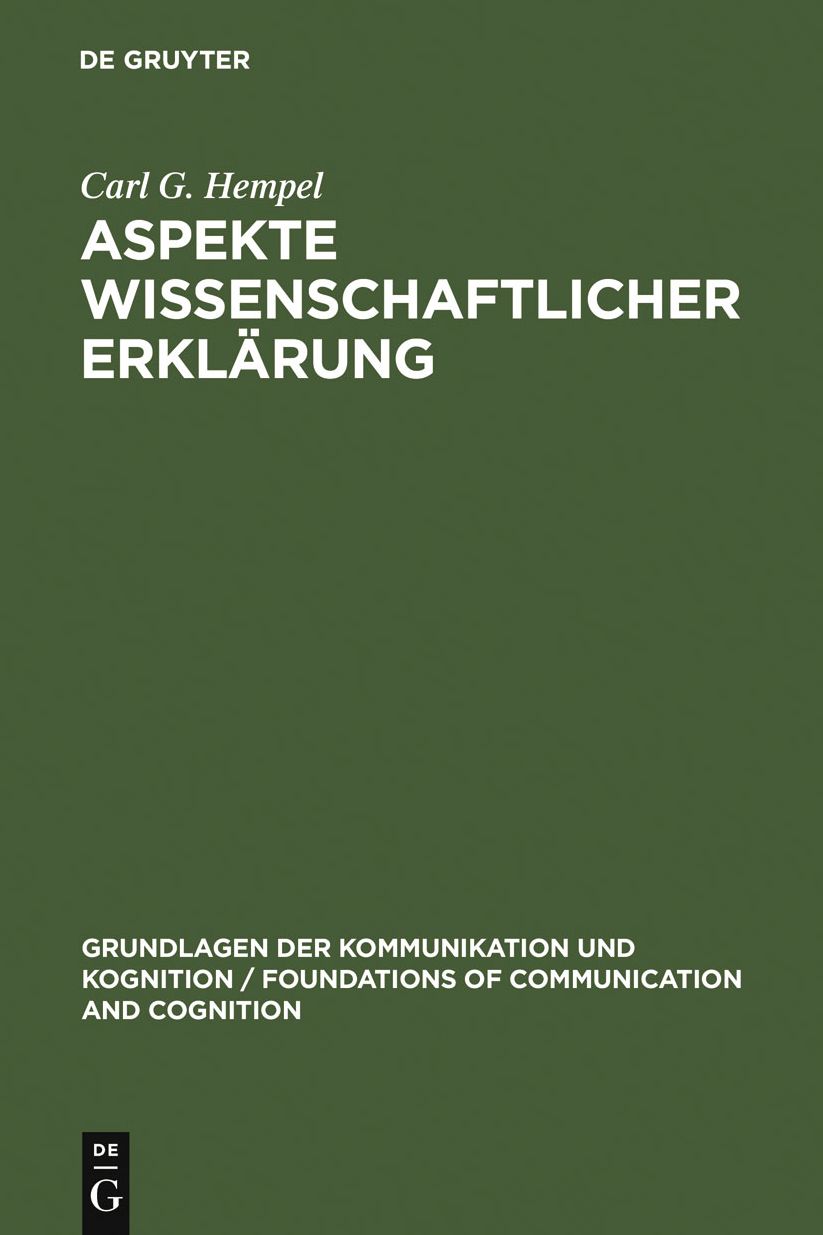 Aspekte wissenschaftlicher Erklarung