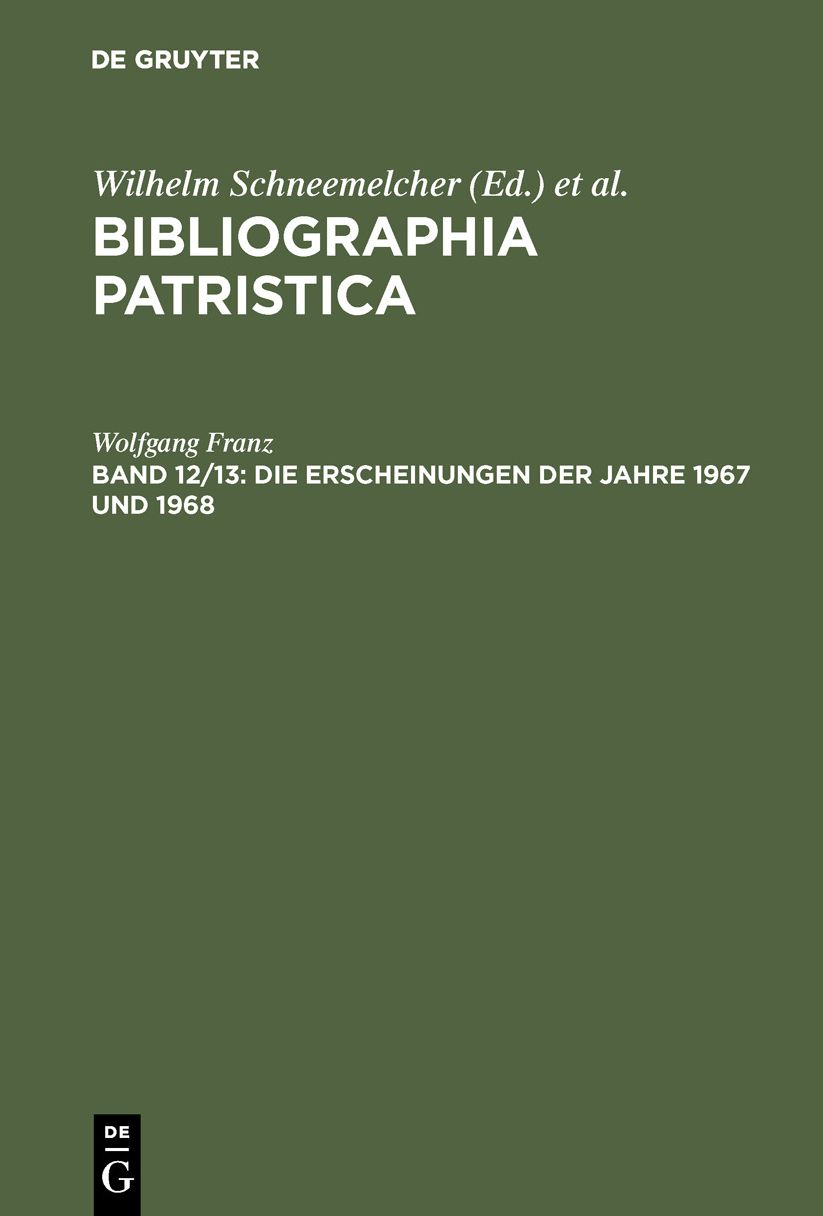 Erscheinungen des Jahres 1967-68