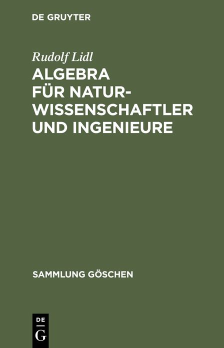 Algebra fur Naturwissenschaftler und Ingenieure