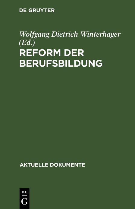 Reform der berufsbildung Ado