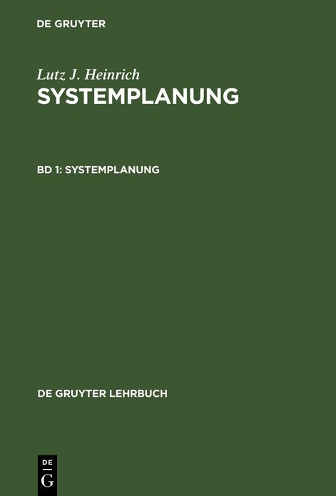 Systemplanung: Analyse und Grobprojektierung von Informationssystemen